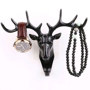 DEER HEAD SELF ADHESIVE WALL DOOR HOOK HANGER