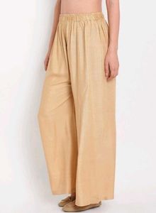 Elegant Beige Palazzo Pants