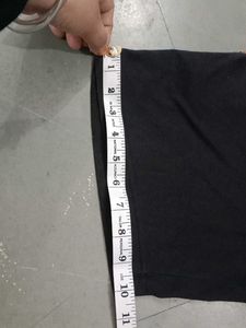 Black Shorts with Blue Stripe Accent