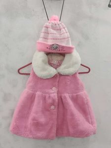 Pink Faux Fur Vest