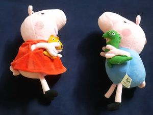 2 Peppa Pig Plush Toys