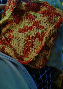 Handmade Crochet Flower Sling Bag