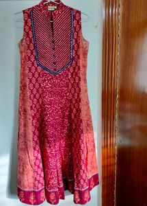 Neeru's Red Anarkali Suit
