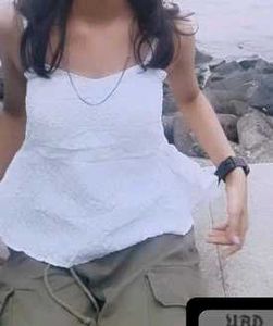 White Embroidered Summer Tank Top