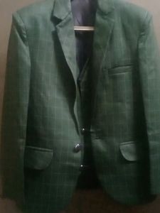 Classic Green Plaid Blazer