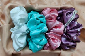 4 Pastel Colours Scrunchies (80rs/-)