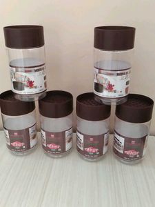 🧡Set of 6  Kitchen Storage plastic Contain