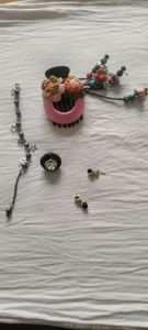 accesories + ethnic clutch combo