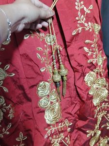 Lahnga choli maroon