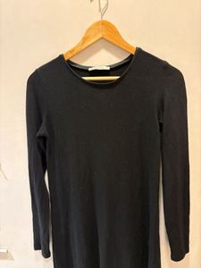 Black Imported  Mini Dress