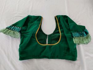 Pastel Green Printed Fancy Saree (Women)