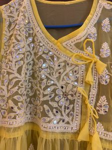 Yellow Embroidered Kurta
