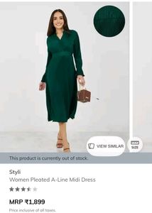 AT HALF PRICE- BRAND NEW PLEATED A-LINE DRESS