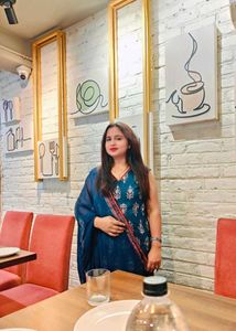 Elegant Blue Block Print Kurta Set