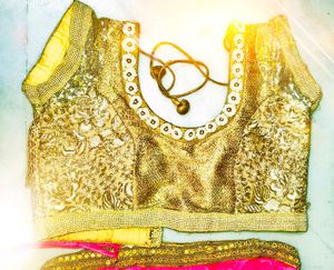 Gorgeous Pink &amp; Gold Lehenga Choli