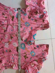 Offer!! Pink Floral Kurta Set