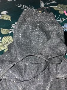 Sparkly Black Mini Dress
