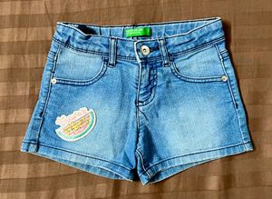 Kids Girl Shorts (2” Size Adjustable Belt)