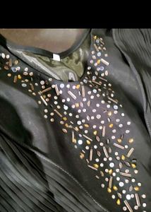 Elegant Black Embellished Gown