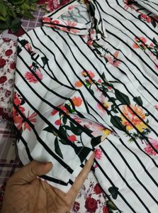 Floral Striped Shirt