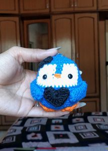 Cute Crochet Penguin Keychain