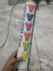 6 Nongi-200 Plus Badminton Shuttlecocks