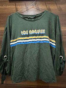 Green Los Angeles Graphic T-Shirt