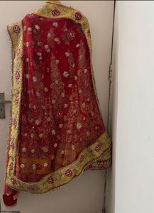Royal Red Silk Bridal Lehenga Choli Heavy Dupatta