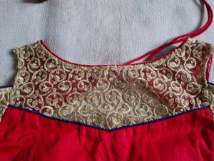 Stylish Cold Shoulder Embroidered Blouse