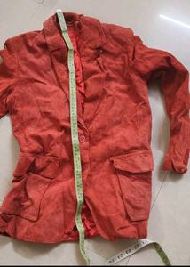 Red Casual Blazer