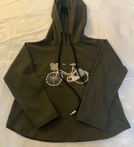 Olive Hooded Sweatshirt