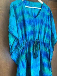 Bohemian Tie-Dye Kaftan Tunic Top