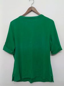 Green Top With Buttons | Women | Size: L