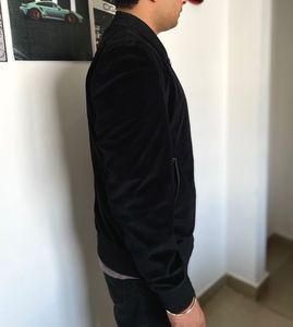 Stylish Black Velvet Jacket