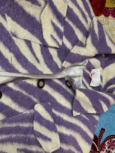 💜Funky Zebra Print Jacket💜