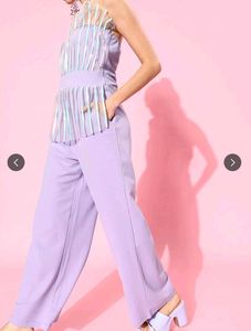 Lavender Jumpsuit with Embellished Top
