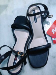 Elegant Black Strappy Heels