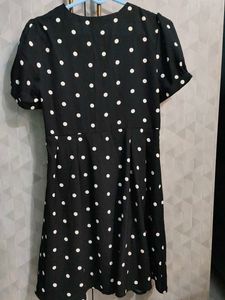 Classic Black &amp; White Polka Dot Dress