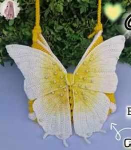 Crochet Butterfly Bag🦋