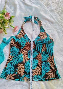 Blue Floral Bikini Set