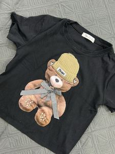 Cute Teddy Bear Graphic T-Shirt