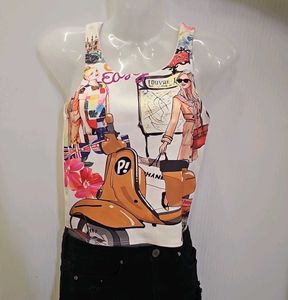 Graphic Print Tank Top