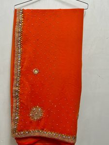 ❗️ Price Drop ❗️Heavy Handwork Stones Saree