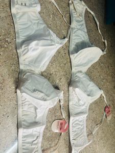 Cotton White Bras (2-Pack)