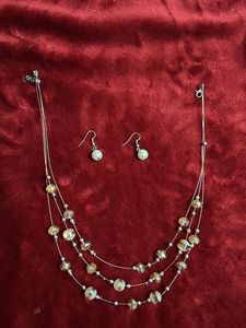 Beaded Necklace & Earring Set