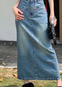 Denim Midi Skirt