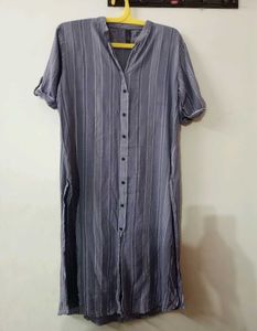 Casual Striped grey kurta 🩶