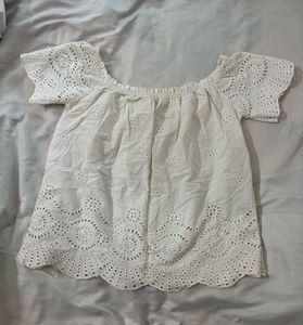Chic Off-Shoulder Embroidered Top