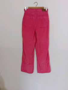 Pink Corduroy Casual Pant (Women)