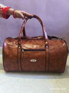 Best seller premium faux leather duffel bag for tr